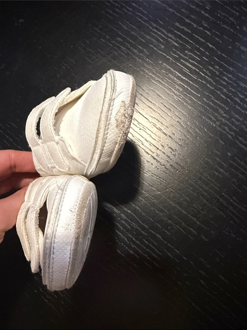 White Baby Velcro Sneaker Shoes